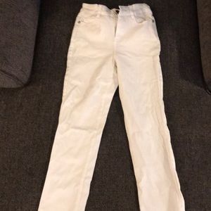 White skinny jeggings